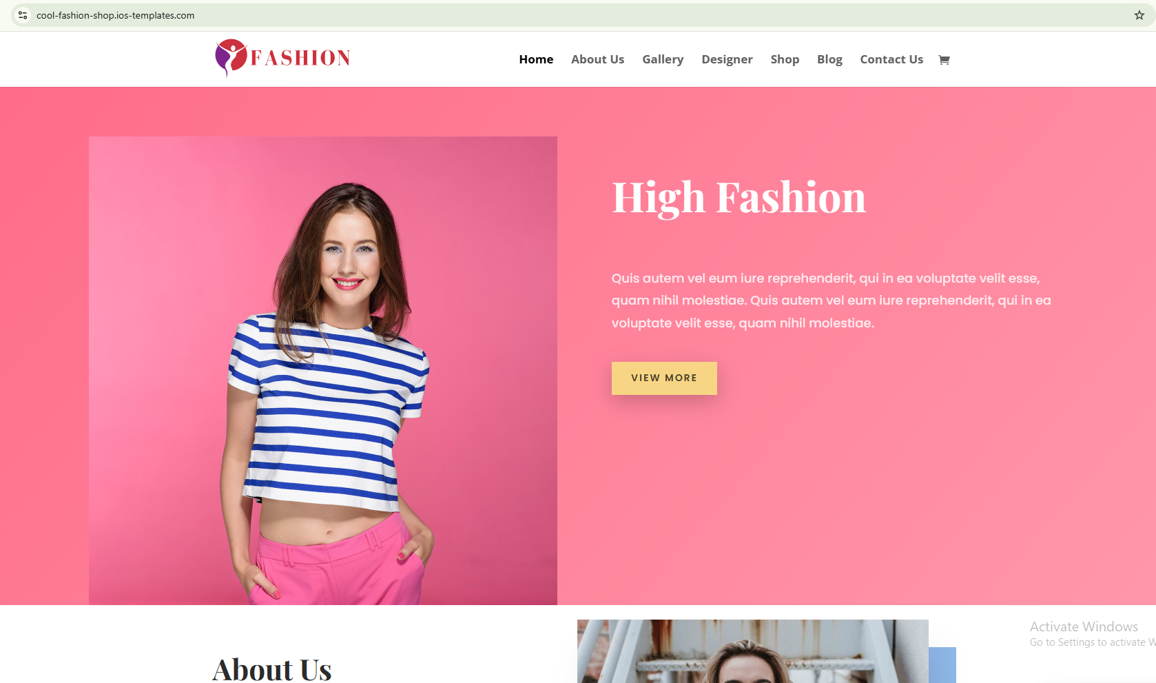 Online Fashion Shop