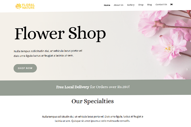 Online Florist Shop
